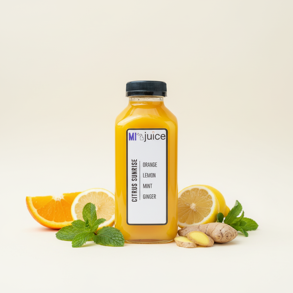 Citrus Sunrise (12 oz) Orange, Lemon, Mint, Ginger
